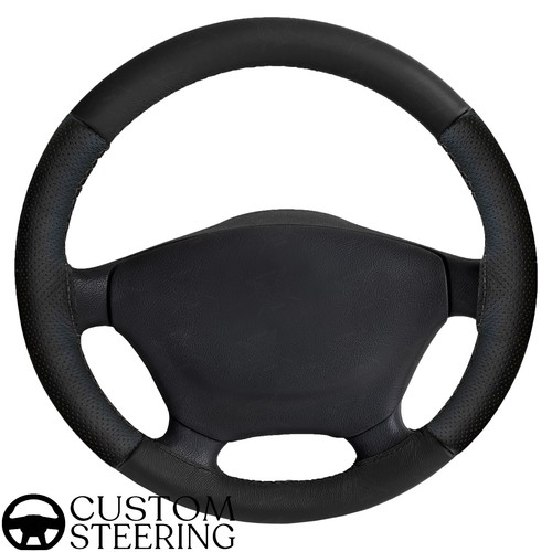 Housse volant cuir noir - volant, en