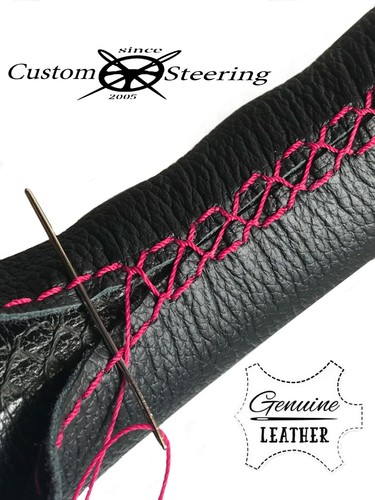 Housse volant cuir noir - cuir,